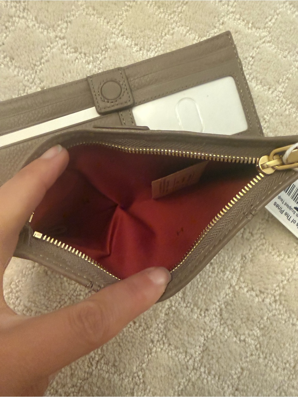 Hammitt 110 North sculpted Taupe wallet - Picture 6 of 6